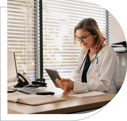 hospital staff using power BI for healthcare analytics